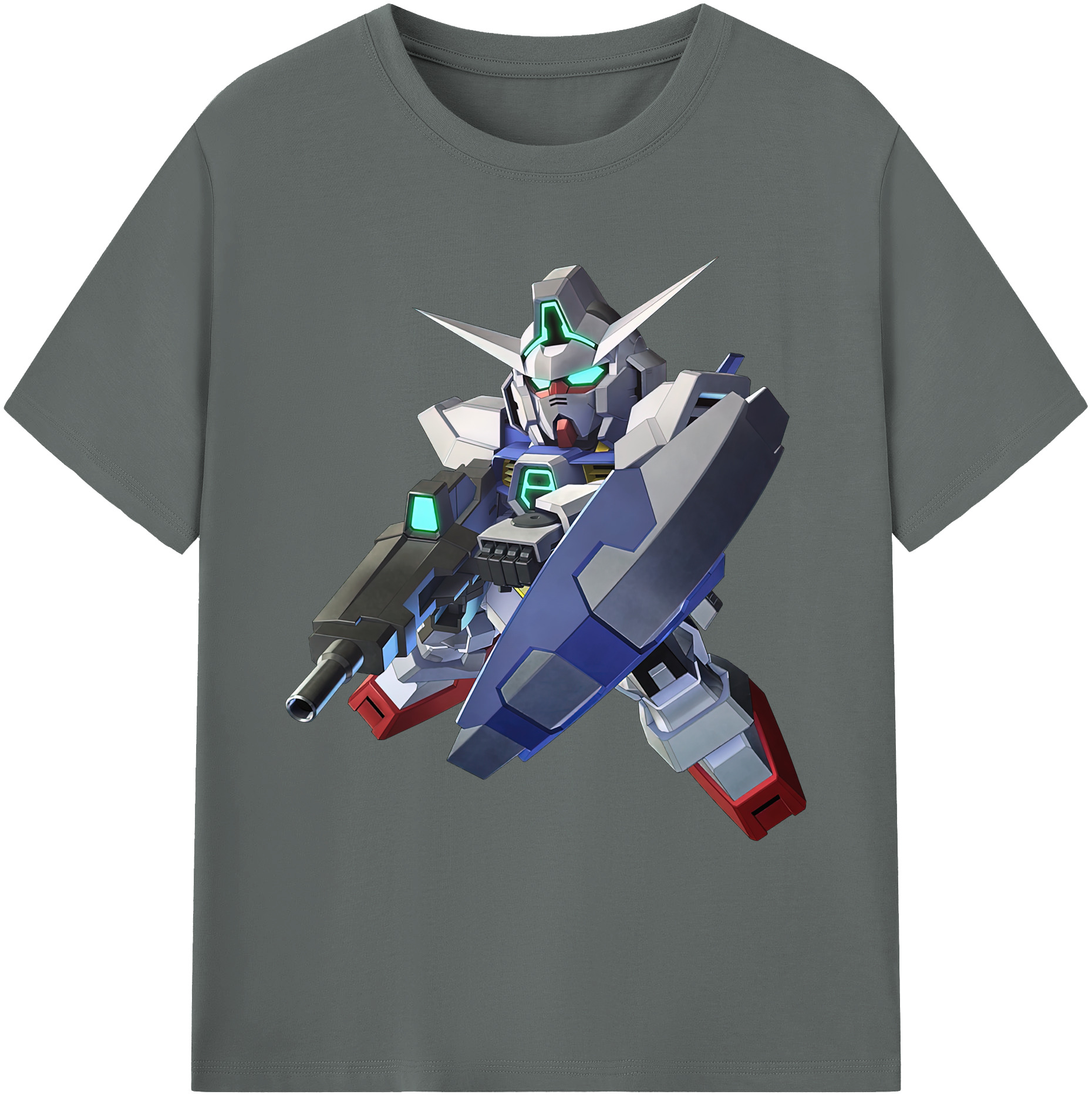 （画像用） 機動戦士ガンダム Mobile Suit Gundam 綿100％ メンズ半袖Tシャツ｜肌触りやわらか＆通気性